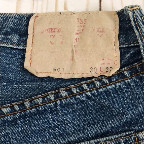 Levi’s custom up cycled shorts size 28 - Picture 4 of 12